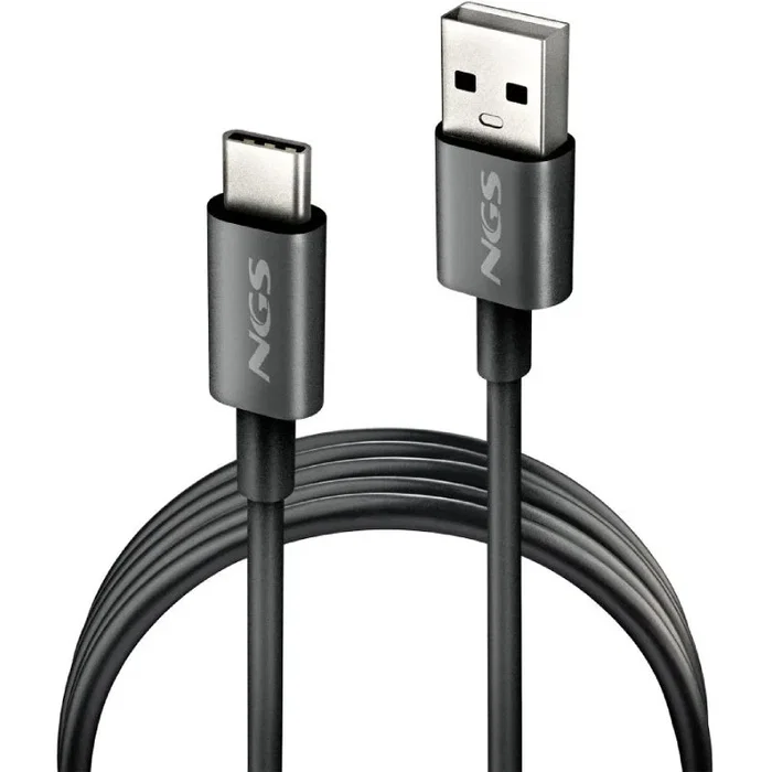 NGS Cable USB ZYRO-AC USB-A a USB-C 1m Negro NGS Cable USB ZYRO-AC USB-A a USB-C 1m Negro